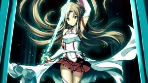 Anime Sword Skirt Asuna SAO Sword Art Online HD wallpaper thumb