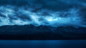Mountains, Lake, Clouds, Overcast, Nature wallpaper thumb
