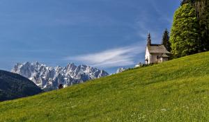 Alps, mountains, Church wallpaper thumb