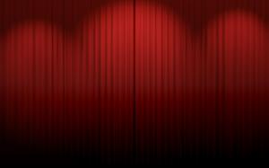 Red curtains wallpaper thumb