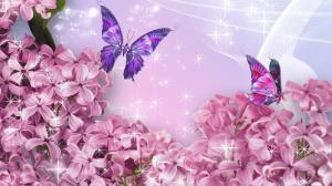 Pink Lilacs wallpaper thumb