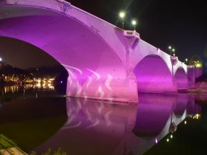 Bridge In Colorful Lights wallpaper thumb
