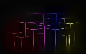 Black Box Cube Colorful Abstract HD wallpaper thumb