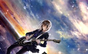 Anime Girls, Music, Guitar wallpaper thumb