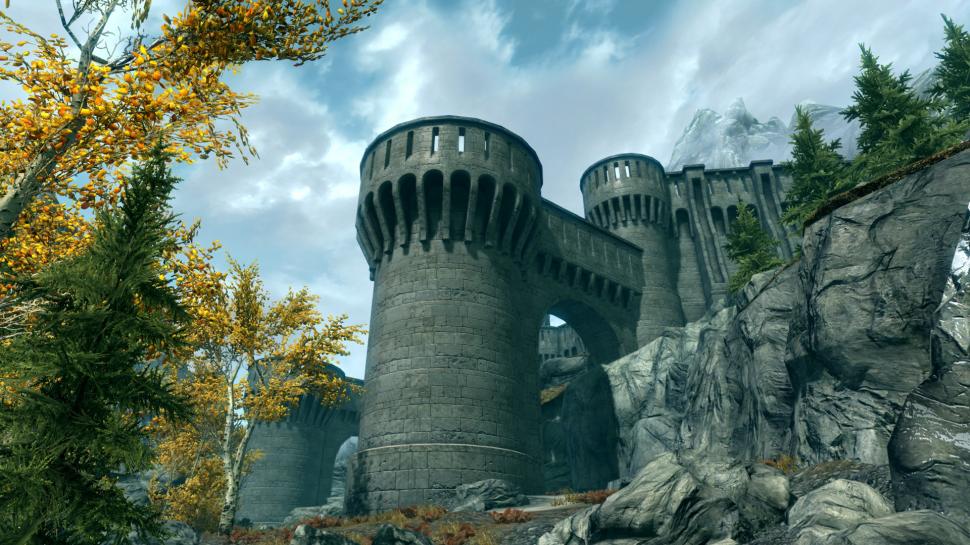 Skyrim Elder Scrolls Castle HD wallpaper,video games HD wallpaper,castle HD wallpaper,skyrim HD wallpaper,elder HD wallpaper,scrolls HD wallpaper,1920x1080 wallpaper