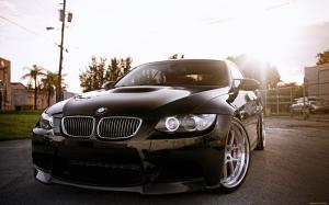 Black Car, BMW 5 Series, Road wallpaper thumb