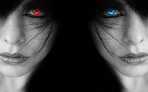 Red and Blue Eyes wallpaper thumb