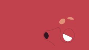 Octillery, Minimalism, Red Background wallpaper thumb