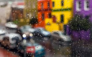 Street rain, drops wallpaper thumb