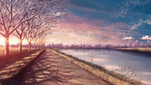 Anime, Scenery, Trees, River wallpaper thumb