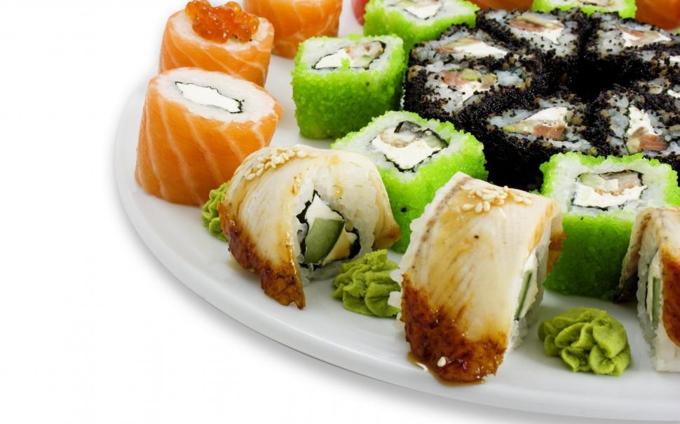 Mixed Sushi Plate wallpaper,sushi HD wallpaper,food HD wallpaper,2560x1600 wallpaper
