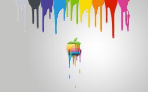 Colorful Paint Apple wallpaper thumb