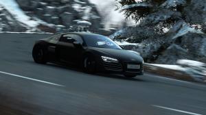 Audi black car speed wallpaper thumb
