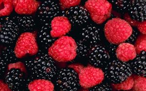 Fruits Raspberries Blackberries Free Desktop Background wallpaper thumb