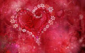 Flower Valentine Heart  For Desktop wallpaper thumb