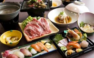 Meal, Meat, Seafood, Salmon, Shrimp, Food wallpaper thumb