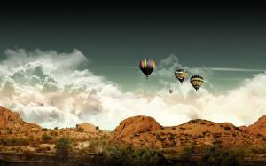 Landscape Balloon Flight wallpaper thumb