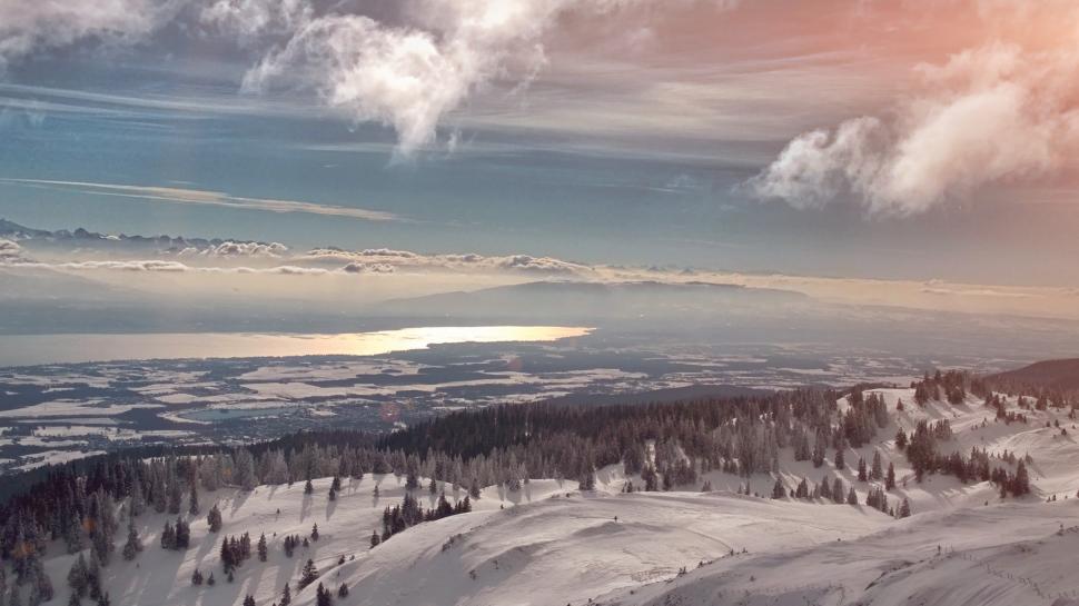 On Top of a Snowed Mountain wallpaper,Scenery HD wallpaper,3840x2160 wallpaper