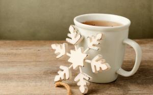 Mug Cup Tea Christmas Snowflake wallpaper thumb
