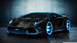 Lamborghini Aventador, Sports Car, Cool, Black Car wallpaper thumb