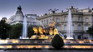 Cibeles Fountain In Madrid Spain wallpaper thumb
