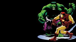 Hulk The Hulk Iron Man Black HD wallpaper thumb