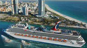 Cruise Ship Entering Miami Harbor wallpaper thumb