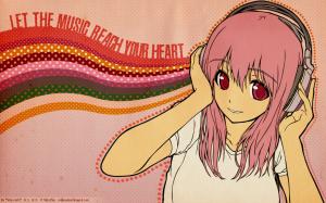 Headphones Anime Super Soniko HD wallpaper thumb