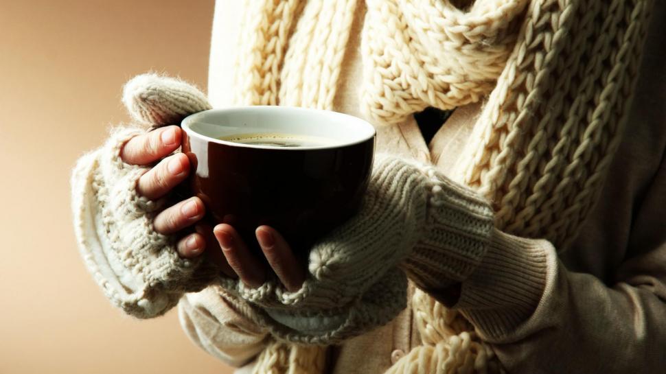 Girl, mood, scarves, hand, cups, coffee, wallpaper,girl HD wallpaper,mood HD wallpaper,scarves HD wallpaper,hand HD wallpaper,cups HD wallpaper,coffee HD wallpaper,1920x1080 wallpaper