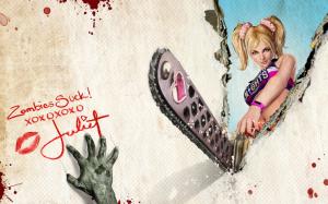 Lollipop Chainsaw Chainsaw Zombie Juliet Starling Cheerleader HD wallpaper thumb