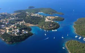 Greece, Sivota, sea, coast, yachts, Islands, blue wallpaper thumb