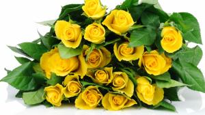 A bouquet flowers, yellow roses wallpaper thumb