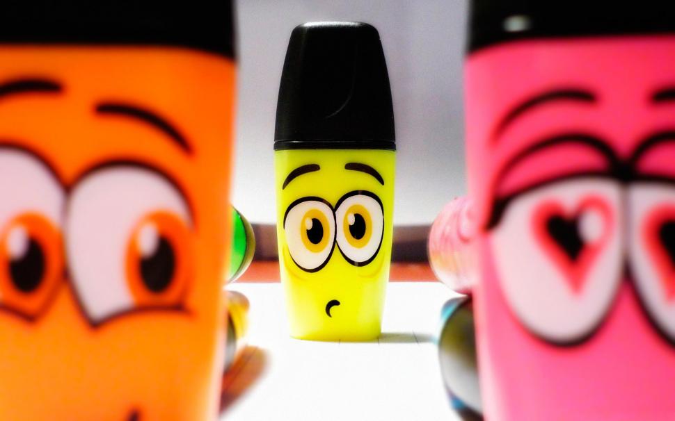 Funny Markers wallpaper,abstract HD wallpaper,photography HD wallpaper,markers HD wallpaper,colorful HD wallpaper,eyes HD wallpaper,funny HD wallpaper,beautiful HD wallpaper,faces HD wallpaper,3d & abstract HD wallpaper,2560x1600 wallpaper