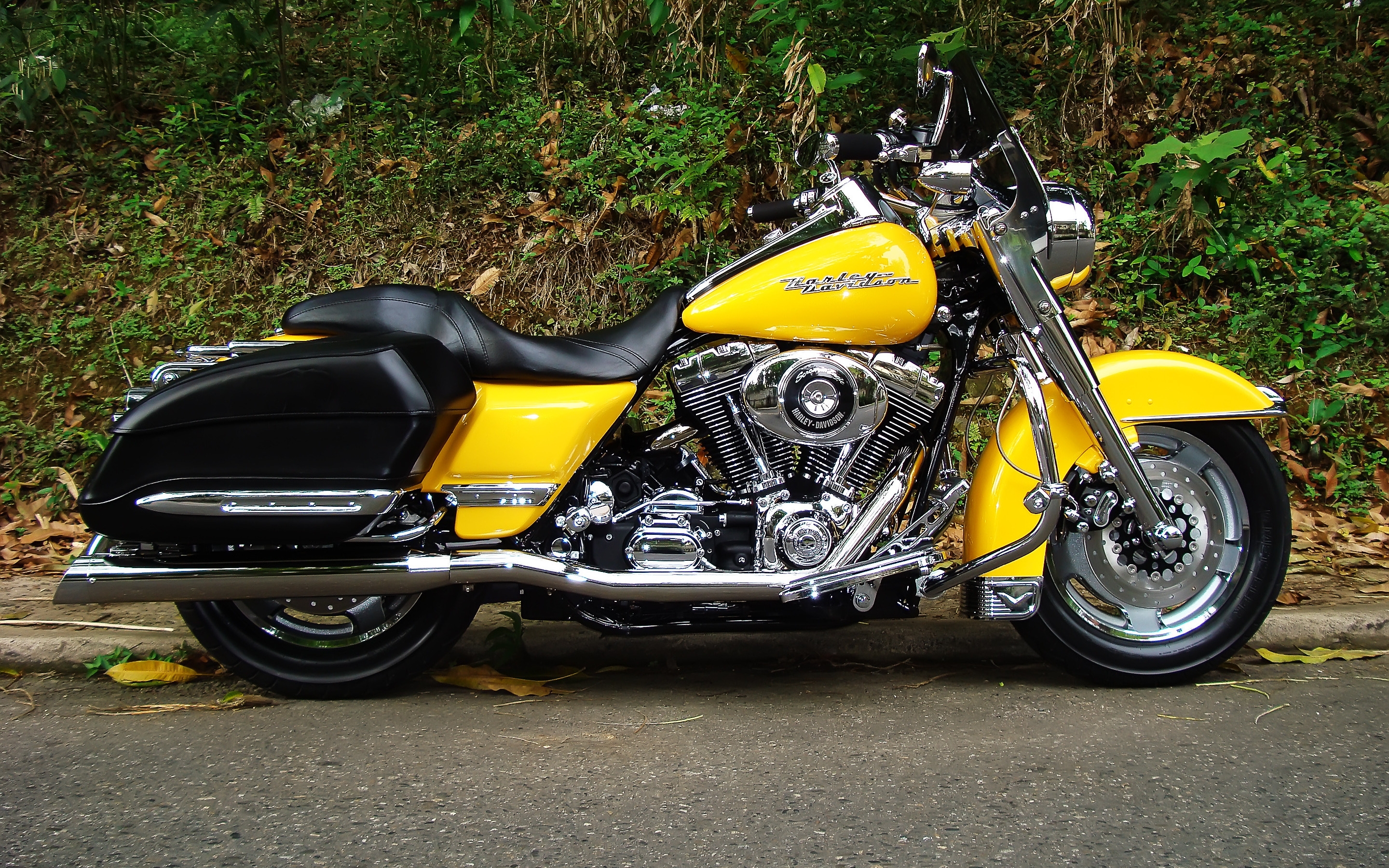 Harley Davidson Road King Yellow