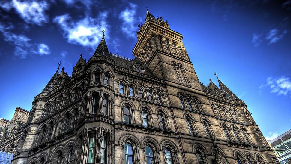 Manchester City Hall Hdr wallpaper,building city HD wallpaper,hall HD wallpaper,clouds HD wallpaper,nature & landscapes HD wallpaper,1920x1080 wallpaper