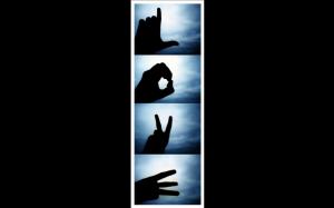 love sign language vertical hands Love SIGN Silhouette HD wallpaper thumb