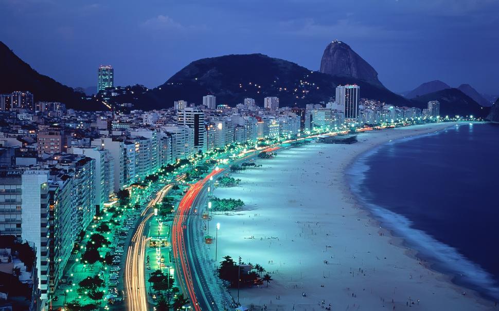 Copacabana Beach wallpaper,beach HD wallpaper,city HD wallpaper,roads HD wallpaper,1920x1200 wallpaper