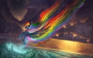 My Little Pony, Artwork, Rainbows wallpaper thumb