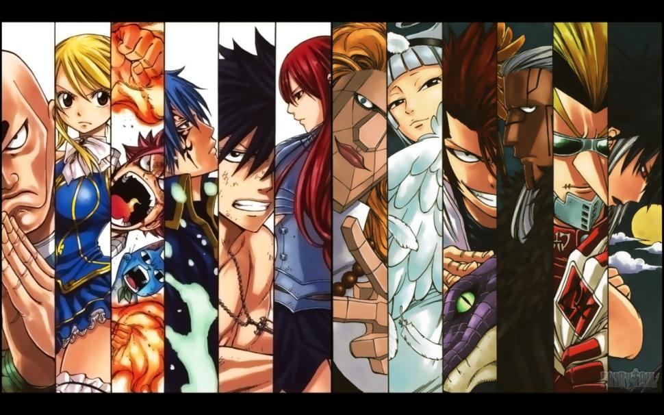 Fairy Tail, Etherious, Erza Scarlet, Lucy Heartphilia, Gray Fullbuster, anime wallpaper,fairy tail wallpaper,etherious wallpaper,erza scarlet wallpaper,lucy heartphilia wallpaper,gray fullbuster wallpaper,1280x800 wallpaper