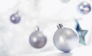 christmas decorations, balls, silver, glitter, sharpness wallpaper thumb