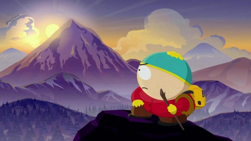 South Park Cartman Mountains Sunlight Hiking HD wallpaper,cartoon/comic wallpaper,mountains wallpaper,sunlight wallpaper,park wallpaper,south wallpaper,hiking wallpaper,cartman wallpaper,1280x720 wallpaper