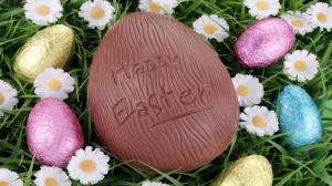 Happy Easter Chocolate Egg HD wallpaper thumb