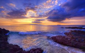 Sunset at Secret Beach, Maui, Hawaii, USA wallpaper thumb