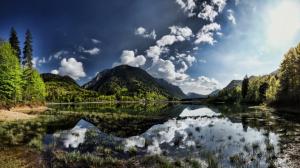 Nature, Landscape, Lake, Sky, Clouds, Reflection wallpaper thumb