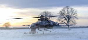 Drone Helicopter Winter wallpaper thumb