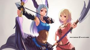 Anime Girls, Bow and Arrow, Pixiv Fantasia, Weapon wallpaper thumb