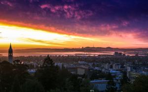 UC Berkeley sunset, California wallpaper thumb