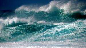 Sea, storm, waves, foam, sky wallpaper thumb