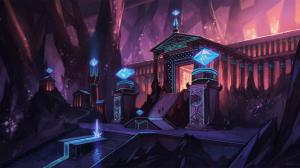 League of Legends, Video Games, Palace, Trees, Rocks, Lights, Online Games wallpaper thumb