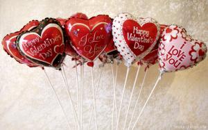 Valentines Day Balloons wallpaper thumb